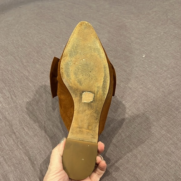 Madewell Remi Suede Bow Mule - rust - Picture 14 of 16